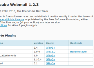 Roundcube-Upgrade auf Uberspace