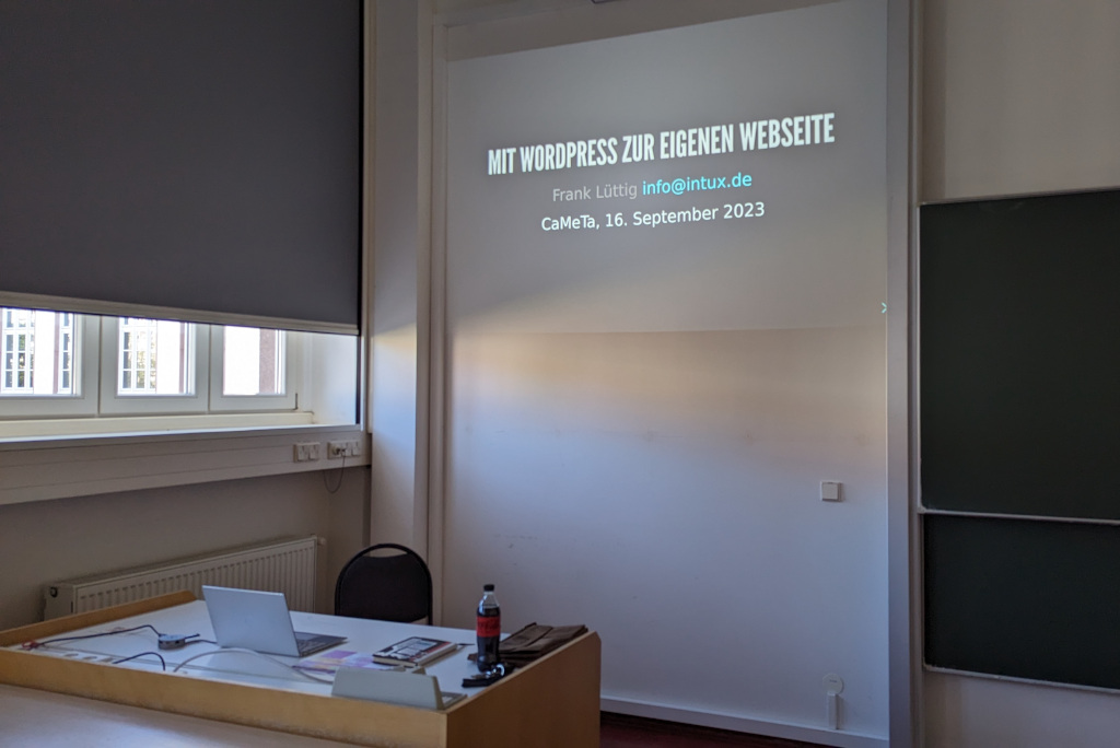 Ansicht Präsentation WordPress