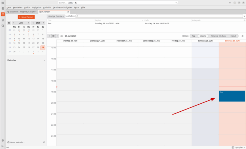 Thunderbird – Kalender