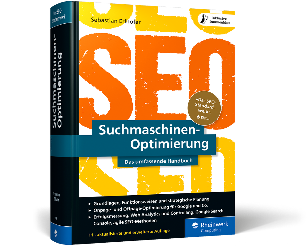 Buch-Cover „Suchmaschinen-Optimierung: Das umfassende Handbuch“