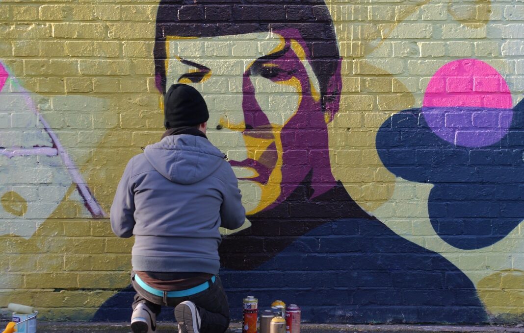Photo by Chraecker graffiti, spock, leonard nimoy, startrek, enterprise, sprayer, spock, spock, startrek, startrek, startrek, startrek, startrek, enterprise